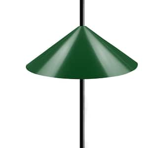 19 in. Non-Electric Bird Feeder Pole Green 1-Pack Free Standing