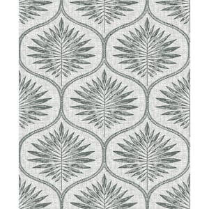 Lempicka Black Art Deco Motif Paper Non-Pasted Non-Woven Metallic Wallpaper