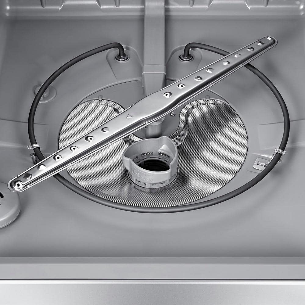 24" Stainless Steel Built-In Top Control Dishwasher with Adjustable Rack