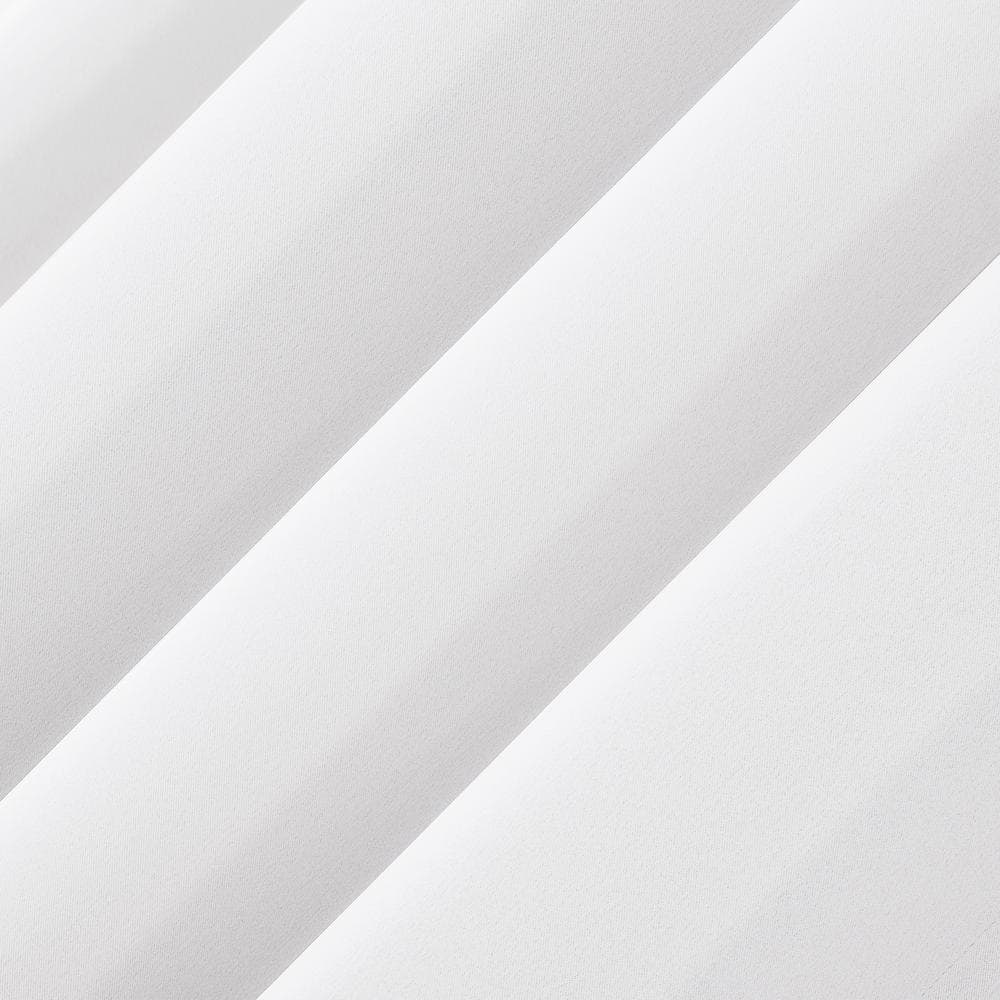 White Light-Filtering Polyester Grommet Curtain Panel 54"x63"