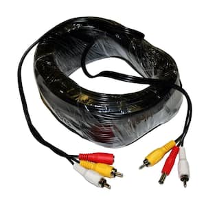 Commercial Electric 15 ft. Audio Cable with RCA Plugs 280489 - The Home  Depot