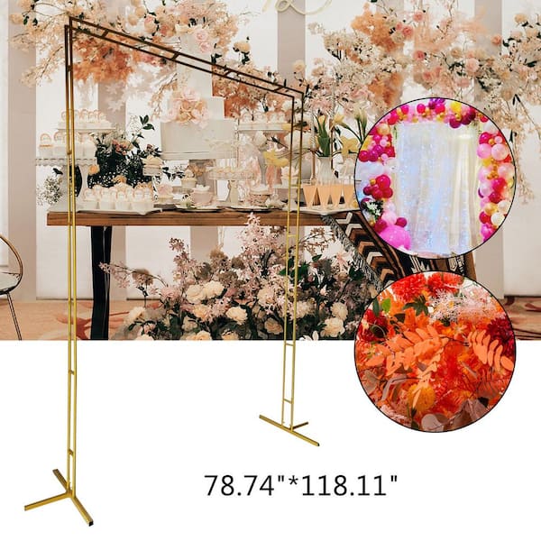 Metal Arch Backdrop Stand - Gold - 36 x 16 x 60