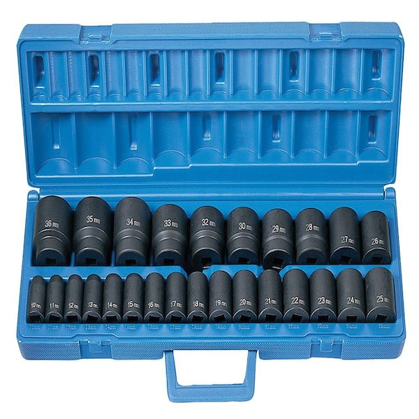 GP 1/4 in. Surface Drive Master Impact Socket Set (71-Piece)