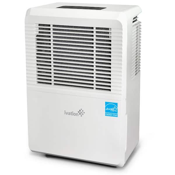 Ivation 50-Pint ENERGY STAR Compressor Dehumidifier with Programmable Humidistat & Hose Connector With Pump up to 4,500 sq ft.