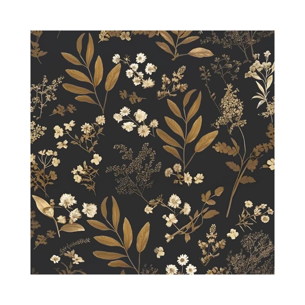 17.5 in. x 393 in. Black Floral Self-Adhesive Wallpaper - Vintage Bohemian Botanical Style price history on PriceWatchPro