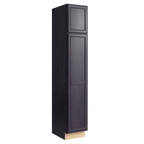 Cardell Boden 15 in. W x 84 in. H Linen Cabinet in Ebon Smoke