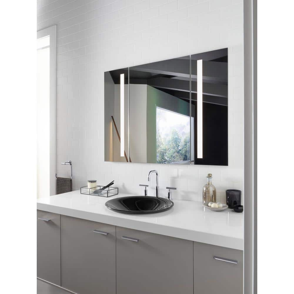 Verdera 40" Aluminum LED Lighted Medicine Cabinet