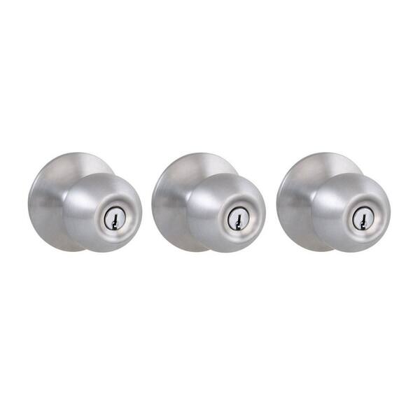 Defiant Saturn Stainless Steel 3 Keyed Entry Value Pack