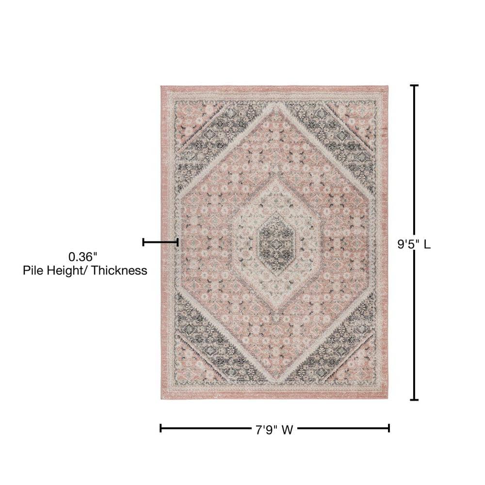 Grayson Handmade Rectangular Easy-Care Synthetic Area Rug - 7'9" x 9'5"
