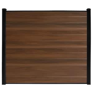 6 ft. H x 6 ft. W Woodgrain Vinyl Hickory Infill Boards (12-Pack)