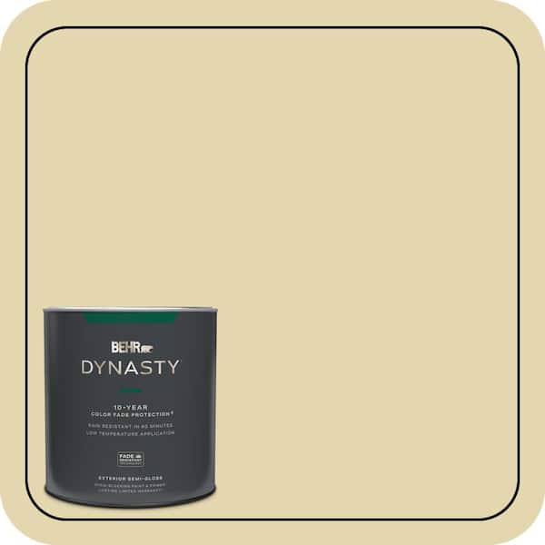 BEHR DYNASTY 1 qt. #M310-3 Champagne Cocktail Semi-Gloss Enamel Exterior Stain-Blocking Paint & Primer
