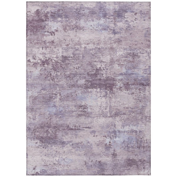 Chantille Machine Washable Indoor/Outdoor Abstract ACN2370 Lavender 3 ft. x 4 ft. Area Rug