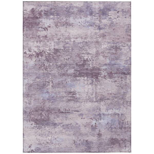Chantille Machine Washable Indoor/Outdoor Abstract ACN2370 Lavender 3 ft. x 5 ft. Area Rug