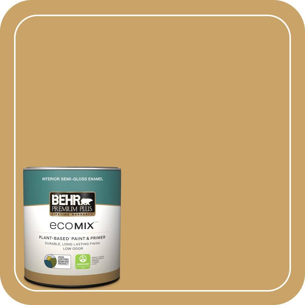 1 qt. #PPU6-17 Classic Gold Semi-Gloss Enamel EcoMix Plant-Based Interior Paint & Primer price history on PriceWatchPro