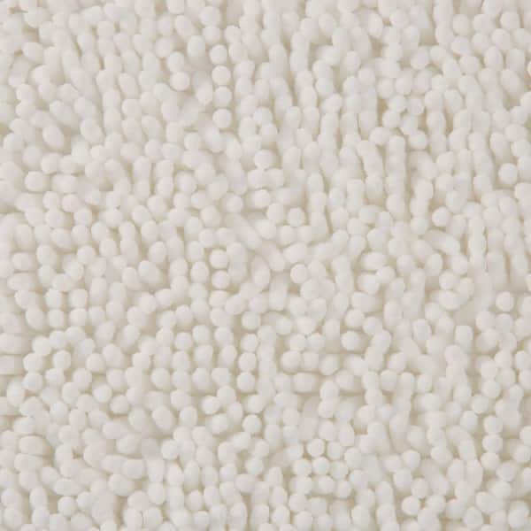 Lavish Home 2 Piece Memory Foam Bath Mat Set - Platinum