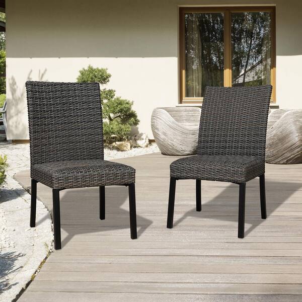 outdoor wicker dining chairs home depot