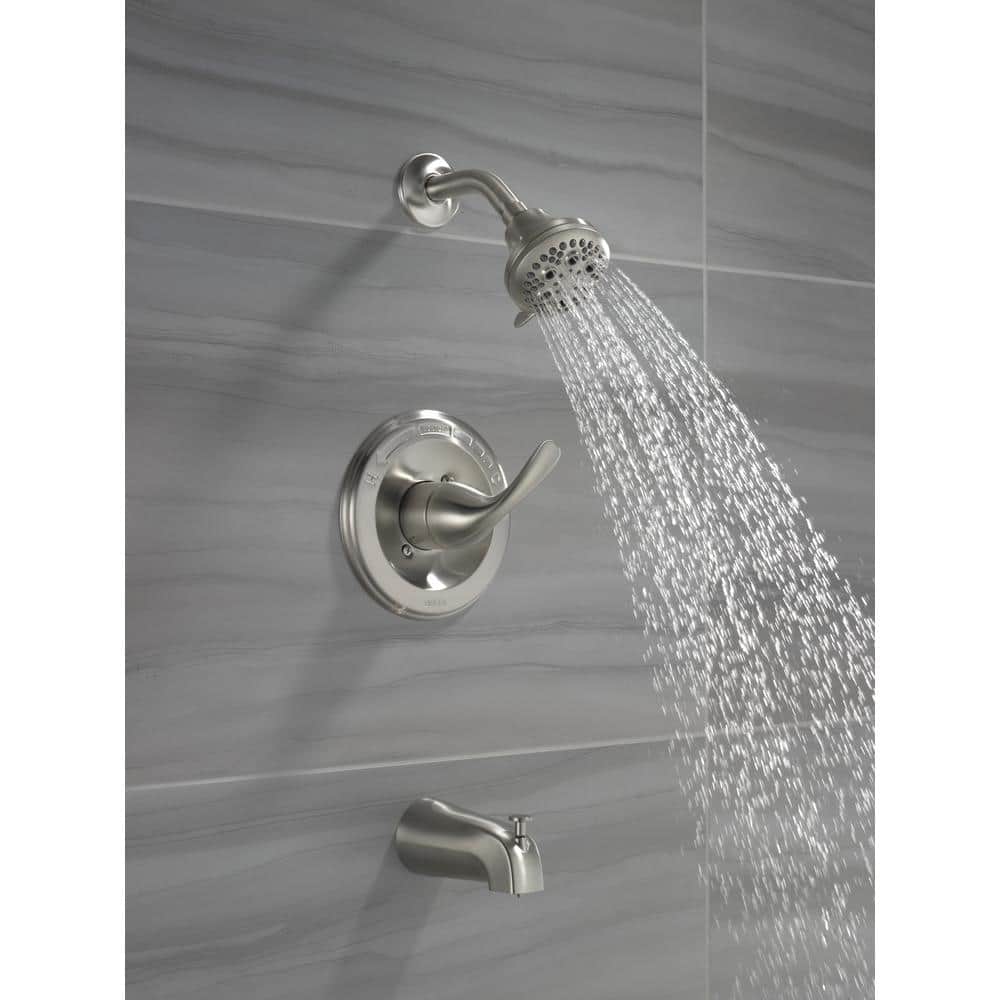 Contemporary Stainless Steel Single-Function Shower Faucet Set