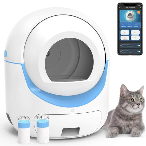 Self-Cleaning Cat Litter Box, Automatic Cat Litter Box for Multi Cats, Extra  Large Smart Litter Box with Mat & Liner - AliExpress