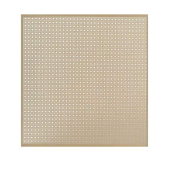 M-D Building Products 24 in. x 36 in. Lincane Aluminum Sheet in Brass