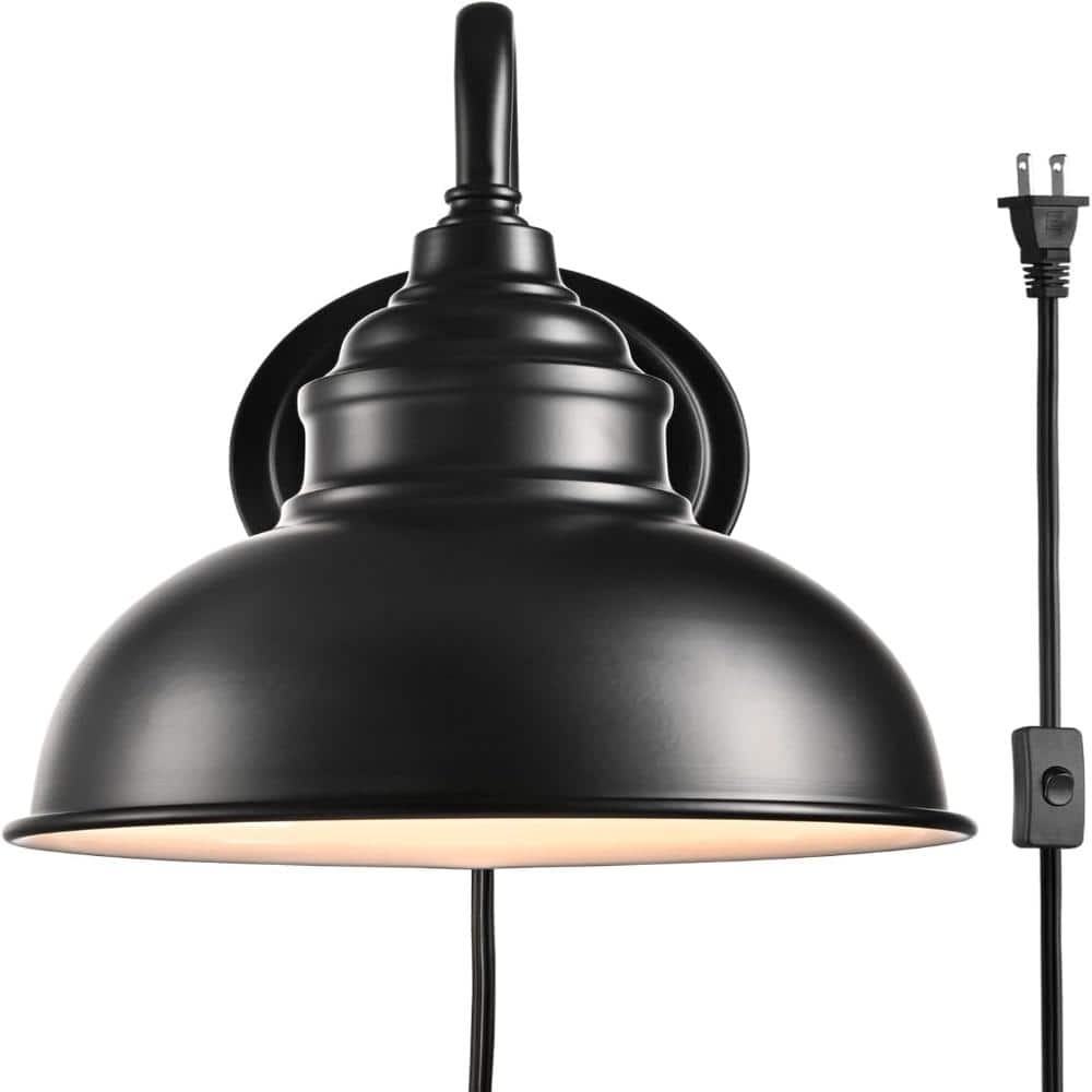 Farmhouse Plug-in Wall Sconce with On/Off Switch Small Gooseneck Wall Lamp price history on PriceWatchPro