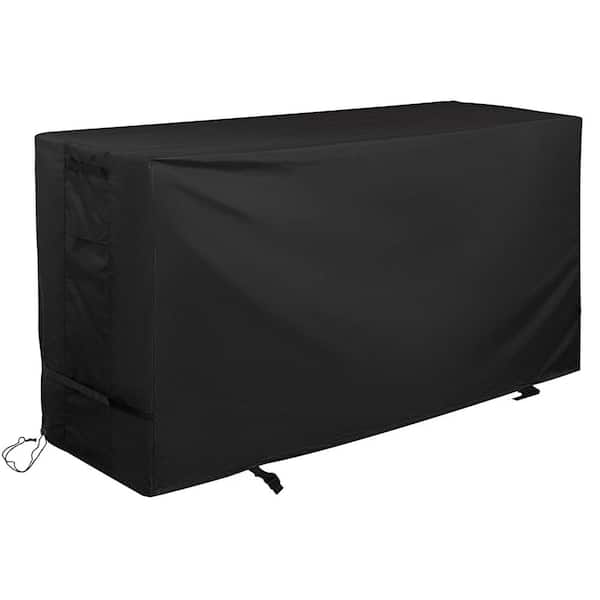 70" x 32" x 47" Black Outdoor Bistro Set Cover for High Top Bar Table and Chairs, Waterproof & UV Resistant