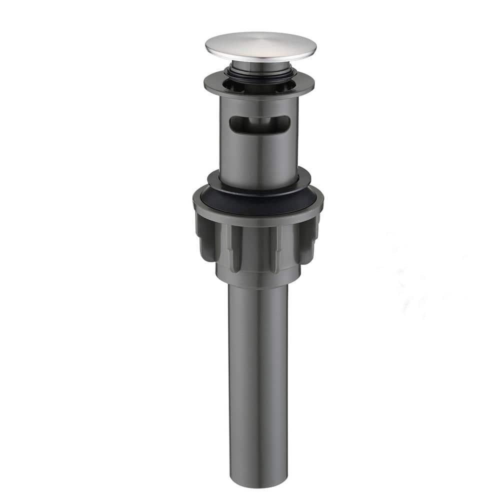 Bathroom and Vessel Sink Pop-Up Drain with Overflow in Brushed Nickel price history on PriceWatchPro