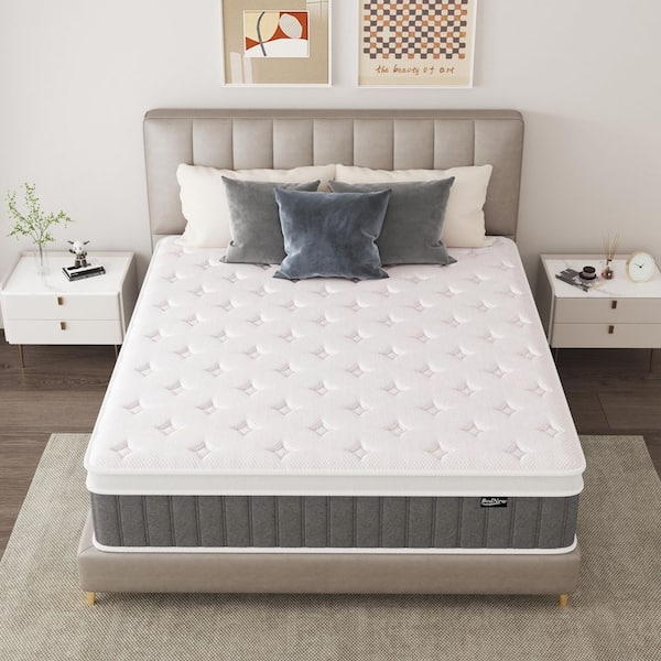 BedNew Hybrid Series Mattress, Queen Size Mattress, Medium Firm, Pocket Spring, 14 in. Mattress in a Box
