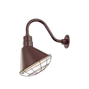 R Series 1 Light 13 in. Architectural Bronze Angle Shade