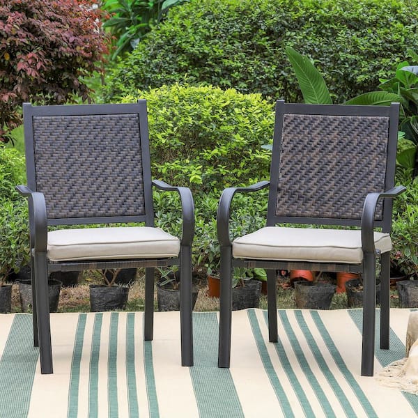 Lowes black outlet metal patio chairs