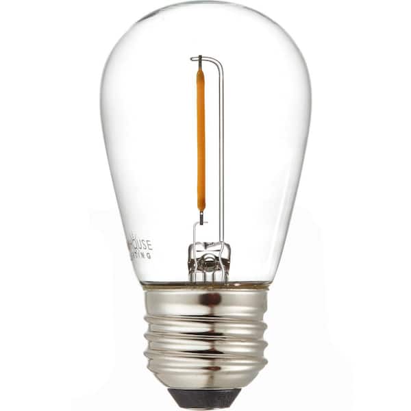 Lighting 11-Watt Equivalent S14 Shatter-Resistant String Light Edison LED Bulbs Warm White 2700K (30-Pack) S14LED30P - Depot