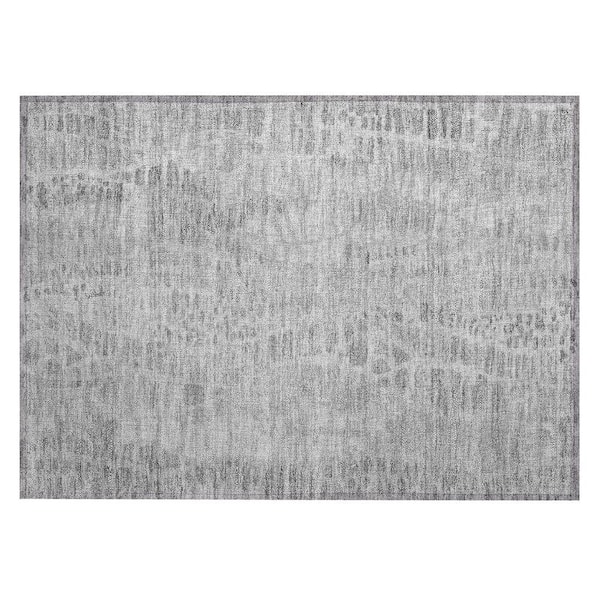Chantille Machine Washable Indoor/Outdoor Abstract ACN2382 Gray 2 ft. x 3 ft. Accent Rug