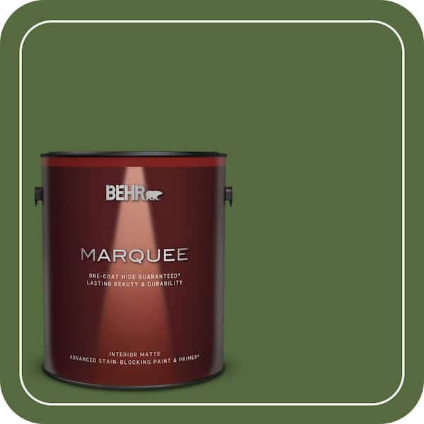 BEHR MARQUEE 1 gal. #410D-7 Mountain Forest Matte Interior Paint & Primer