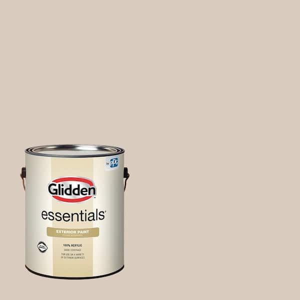 Glidden Essentials 1-gal. Bermuda Sand PPG1074-3 Semi-Gloss Exterior Paint