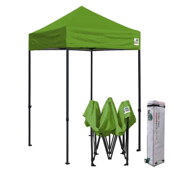 Terracemaster Commercial 5 ft. x 5 ft. Field Green Pop Up Canopy Tent with Roller Bag