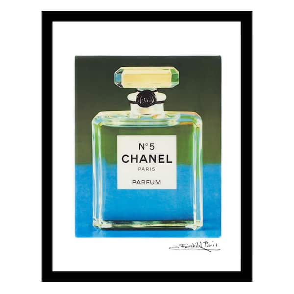 VENICE BEACH Collections Transparent Glam Perfume Bottle by Fairchild Paris Framed Graphic Print Abstract Poster Art Print 18 in. x 14 in.