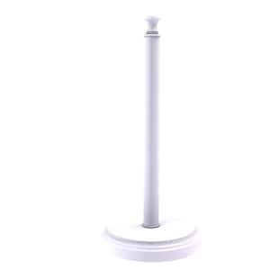 Carolina Collection Counter Top Paper Towel Stand in Matte White