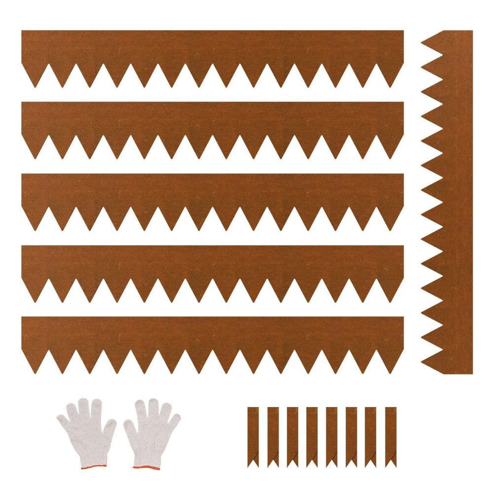 40 in. x 6 in. Brown Weather-Resistant Rust-Resistant Bendable Steel Edging 6-Packs price history on PriceWatchPro