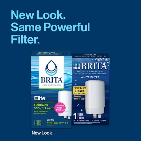 Brita Water Filter for Sink, Faucet Mount Water Filtration System for Tap  Water with 3 Replacement Filters, Reduces 99% of Lead, Chrome