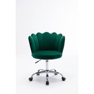 Youth/Kids Green Soft Velvet Rotatable Modern Leisure Home Office Task Computer Chair