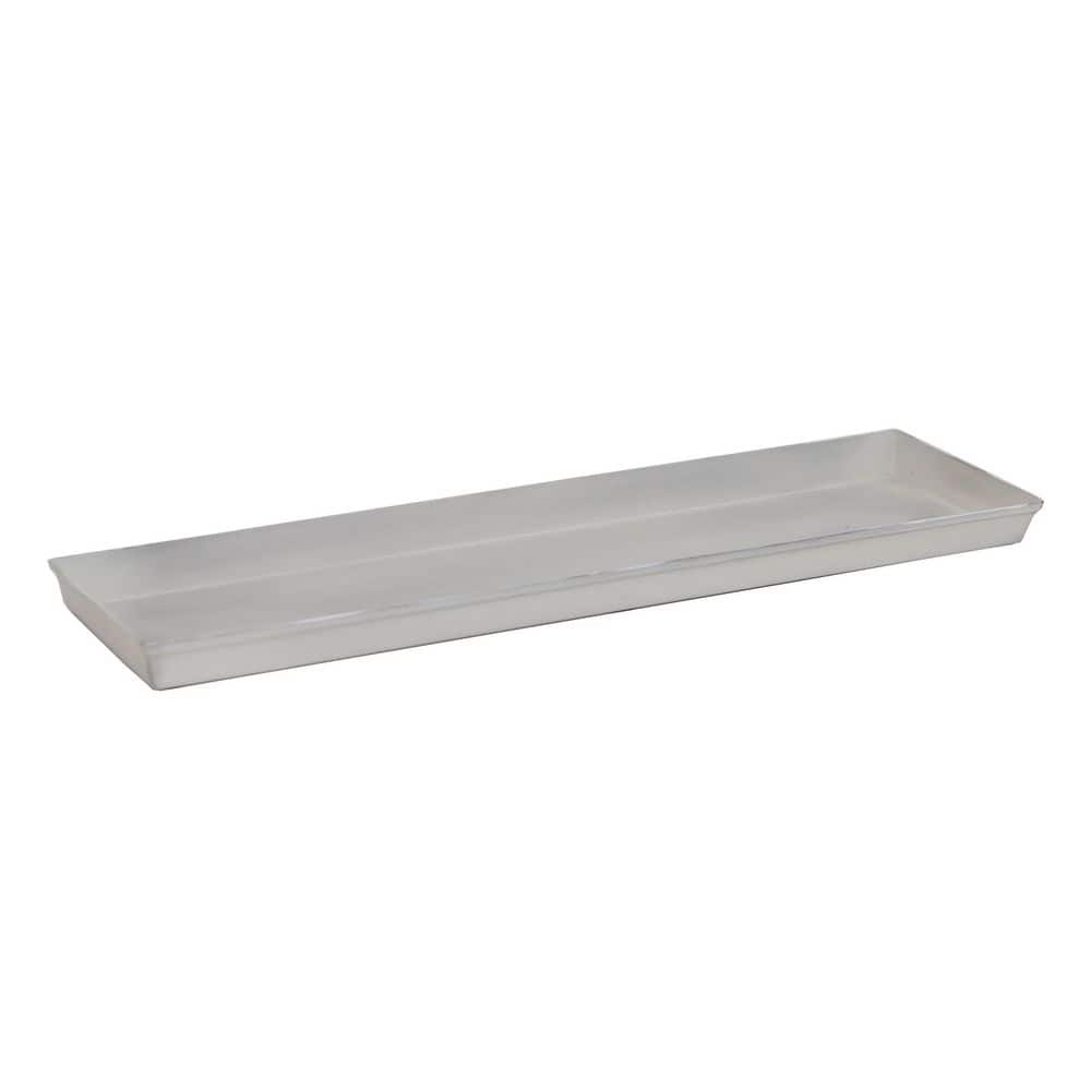 "6"" x 1"" x 22'' L, Small Cape Cod White Ground Planter Box, Galvanized Steel, Cape Cod White, Set of 2" price history on PriceWatchPro