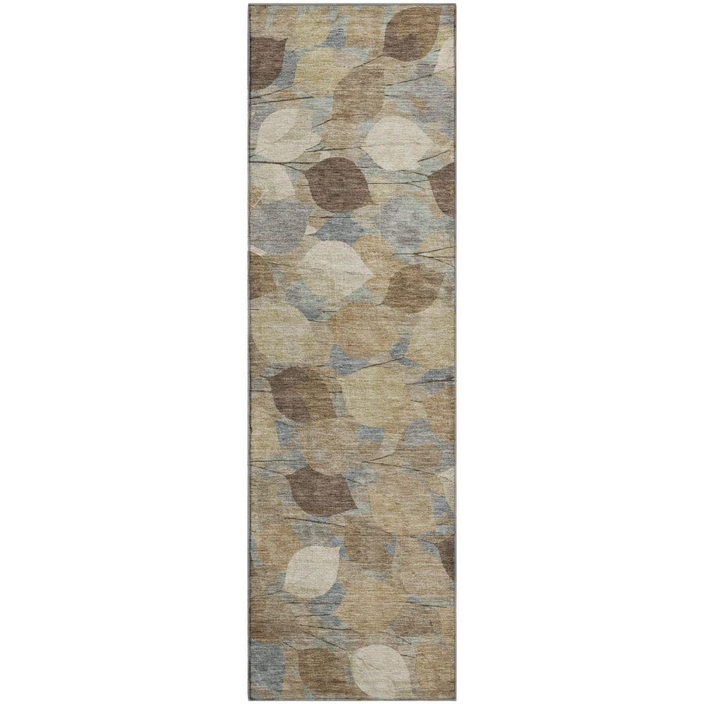 Mayfield Premium Machine Washable Abstract AMF2444 Beige 2 ft. x 7 ft. Runner Rug price history on PriceWatchPro