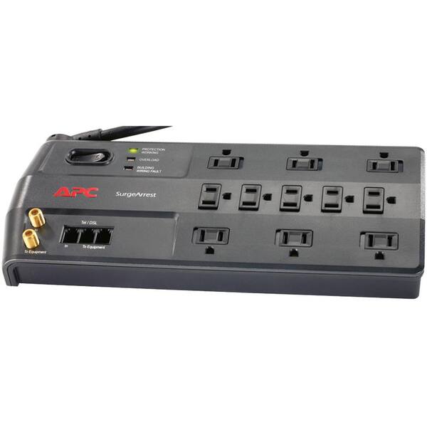 APC Performance SurgeArrest 11Outlet Surge Protector with Phone (Splitter) and Coax Protection