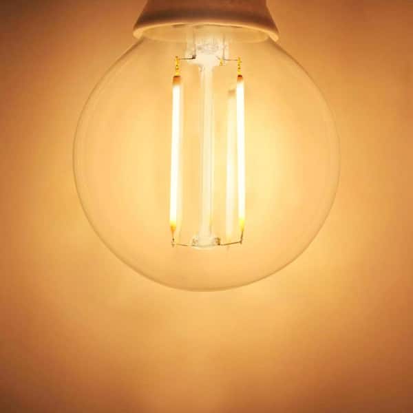 25-Watt Equivalent G16.5 Dimmable ENERGY STAR CEC LED Filament Light Bulb Soft White (3-Pack)