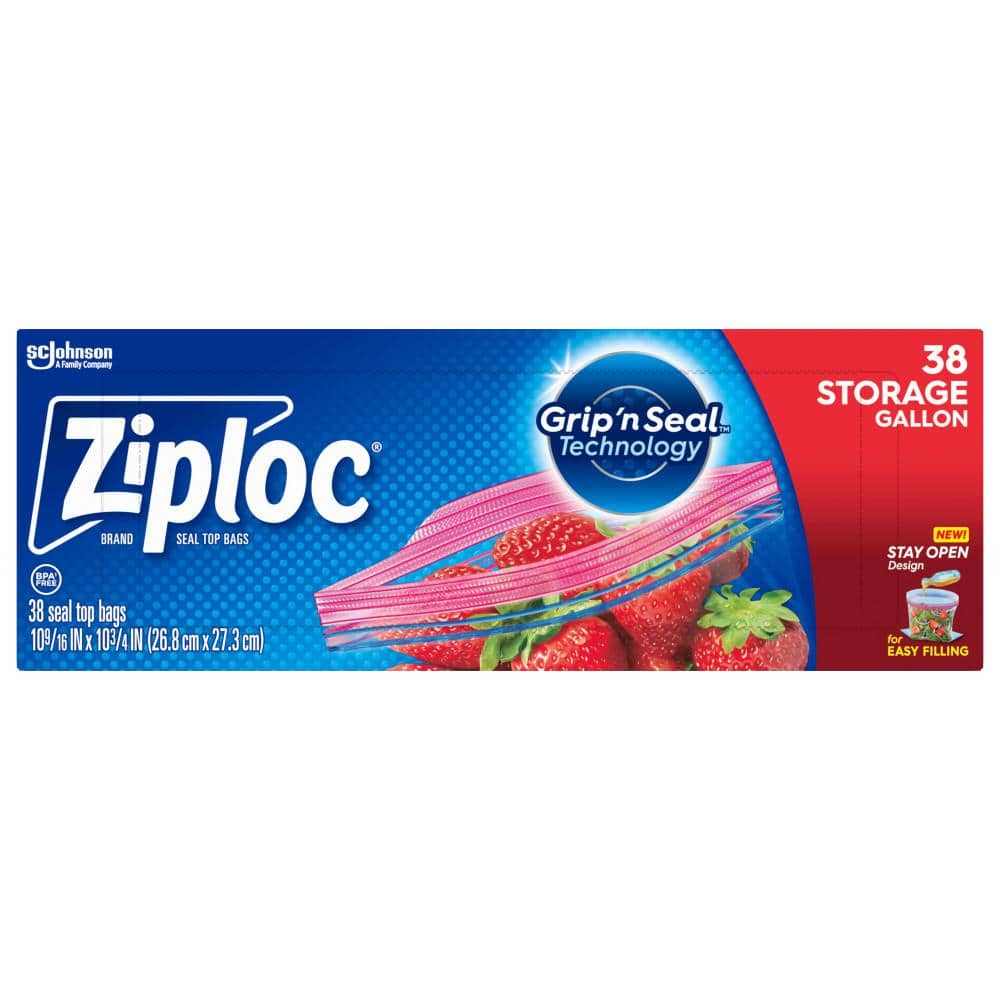 Ziploc 1 gal. Slider Storage Bag 604507 - The Home Depot