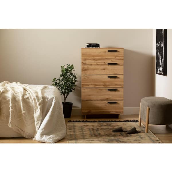 South Shore Cavallari 5-Drawer, Nordik Oak, Chest of Drawers