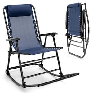 Tilclin blue metal rocker chair sale