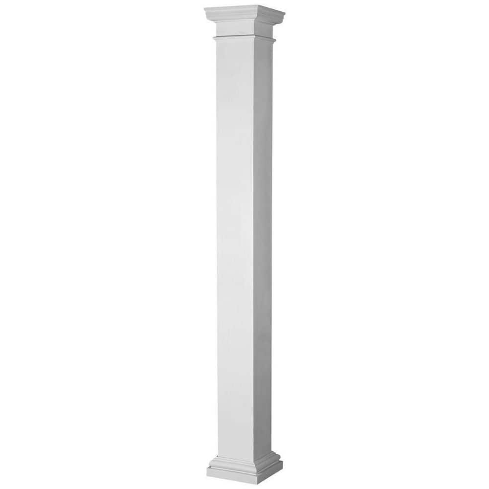 "8""W x 10'H Endura-Stone Column, Square Non-Tapered (FRP) - Tuscan Cap & Base, Plan Type E - Unsplit" price history on PriceWatchPro
