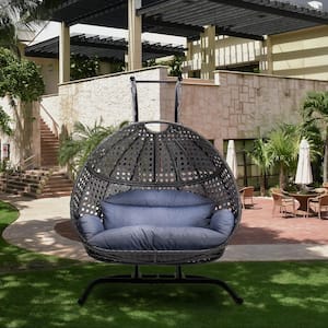 Luxury Double Seat Porch Swings Chair with Cushion