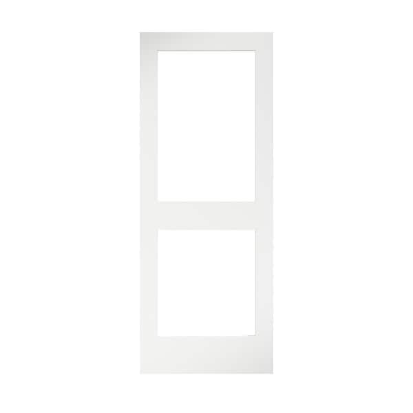 Eightdoors 24 In. X 80 In. X 1-3/8 In. 2-Lite Solid Core Clear Glass ...