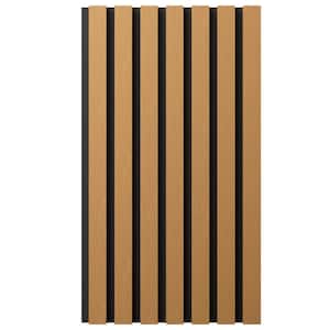 AcousticPro 1 in. x 1 ft. x 8 ft. Noise Cancelling Traditional MDF Sound Absorbing Panel in Honey Maple (2-Pack)